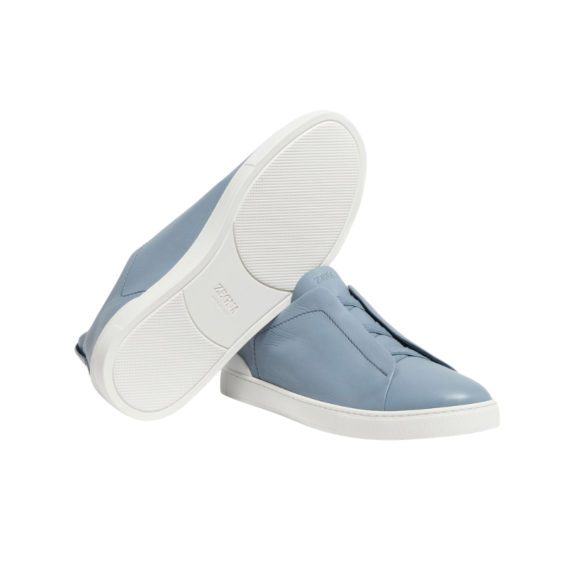 Zegna Triple Stitch™ SECONDSKIN Sneaker 'Light Blue' (Men) - الصورة 5