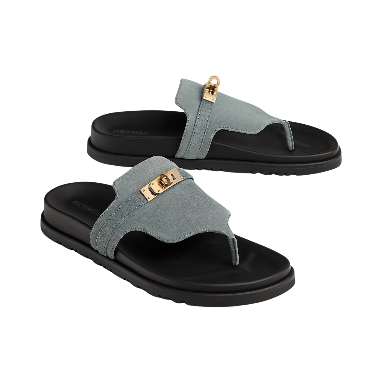 Hermès Empire Sandal 'Bleu Tonnerre' (Women) - الصورة 2