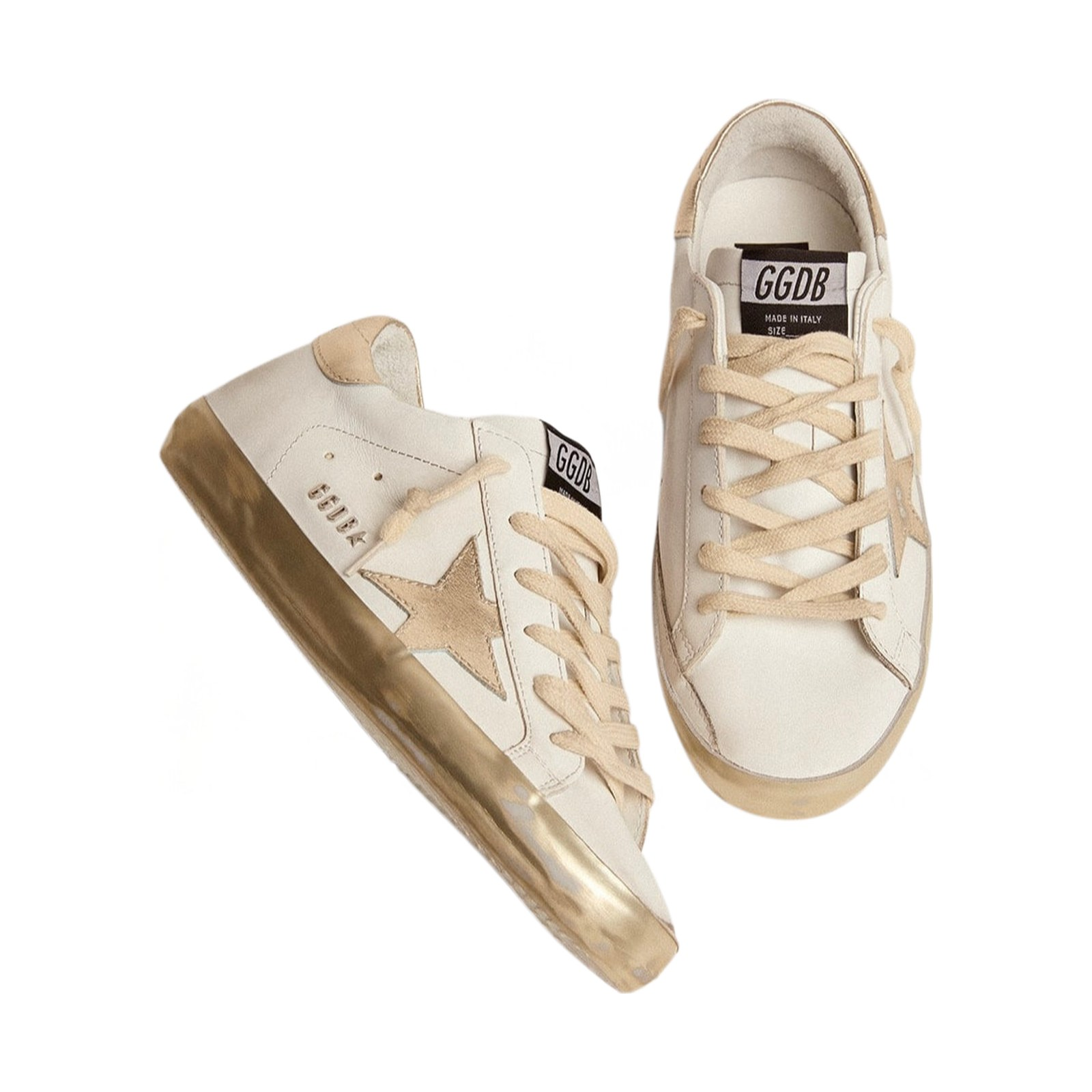Golden Goose Super-Star 'Gold Sparkle Foxing Studs' (Women) - الصورة 2
