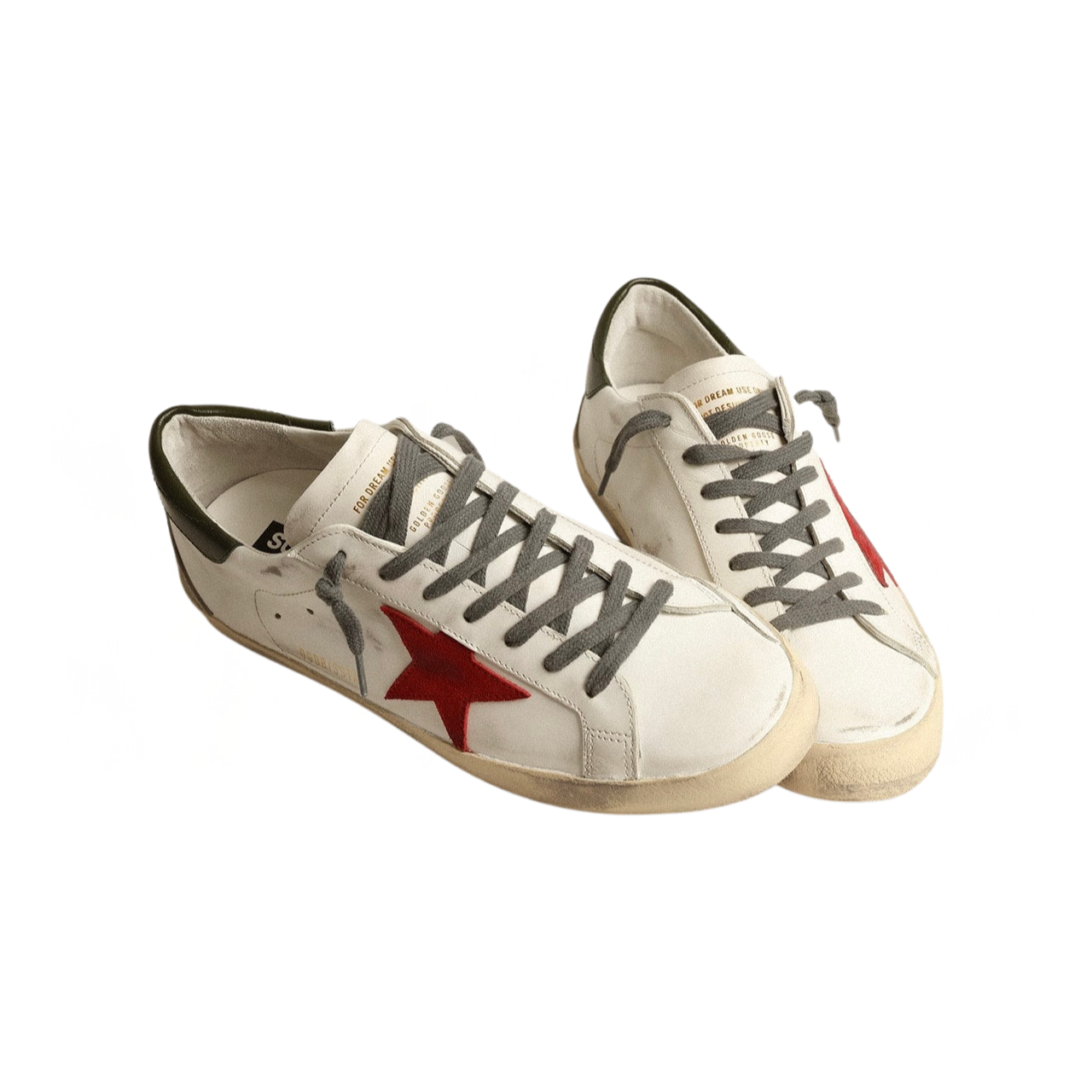 Golden Goose Super-Star 'Red Star Green Heel Tab' (Men) - الصورة 2