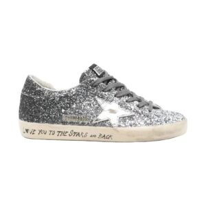 Golden Goose Super-Star 'Glitter Silver Metallic Star' (Women)