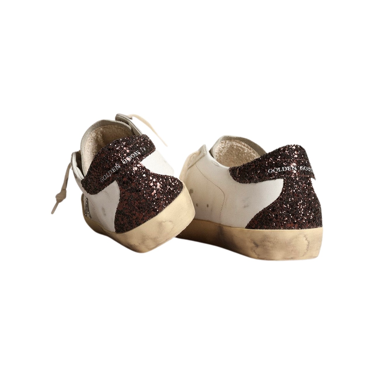 Golden Goose Super-Star 'Silver Star Brown Glitter' (Women) - الصورة 2