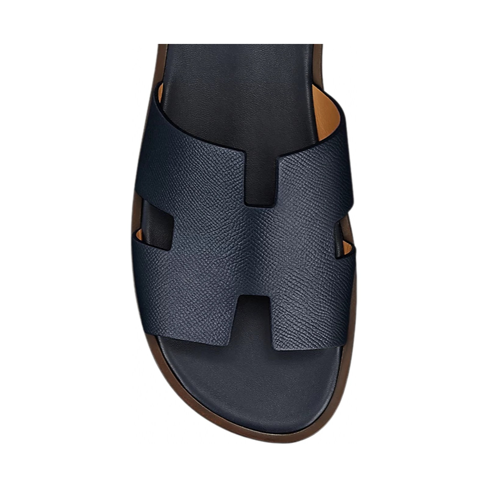 Hermès Izmir Sandal 'Marine Brown Epsom' (Men) - الصورة 4