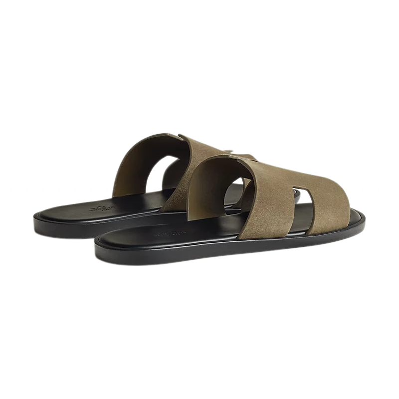 Hermès Haven Slip-On 'Olive Suede' (Men) - الصورة 3