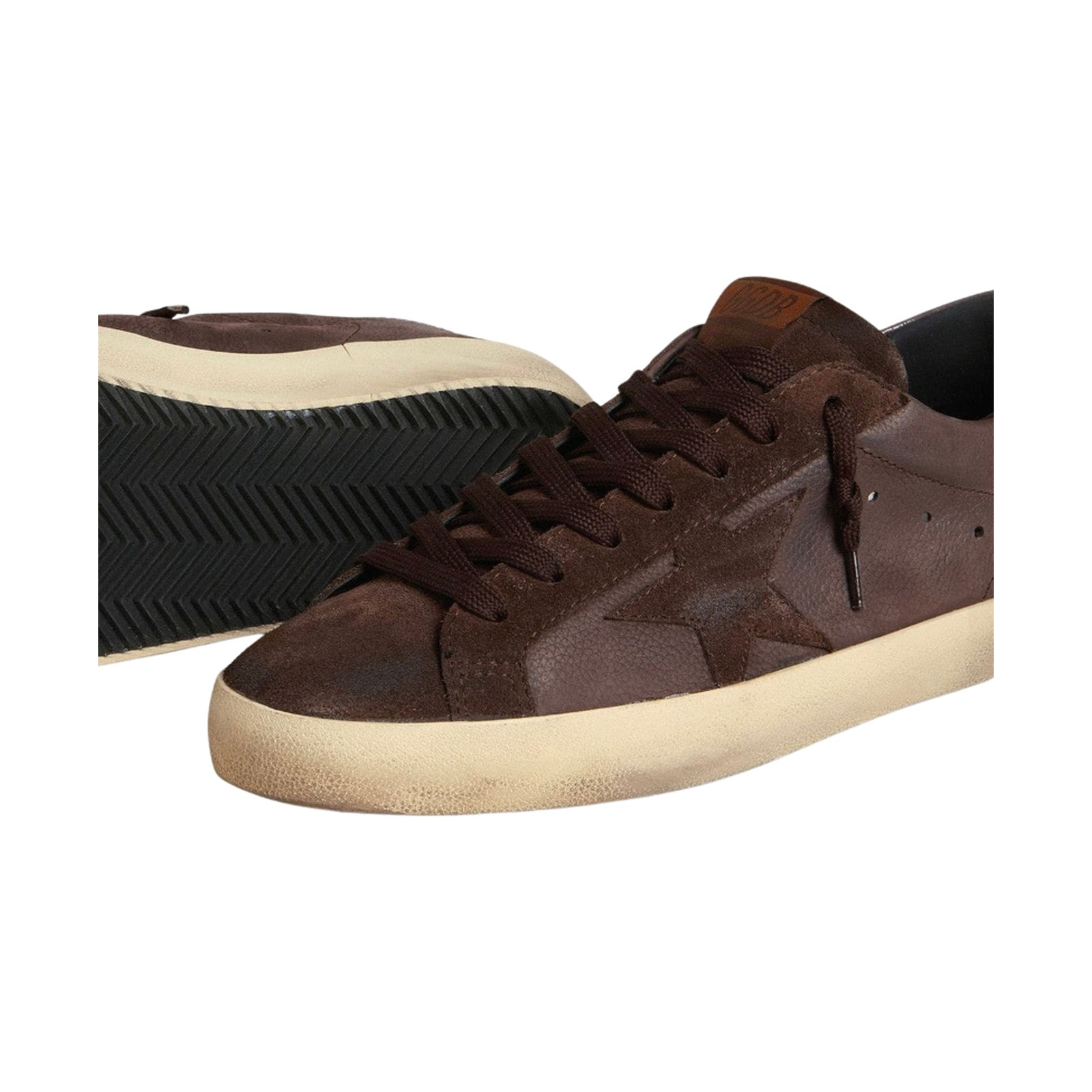 Golden Goose Super-Star LTD 'Brown Nubuck Purple Heel Tab' (Men) - الصورة 2