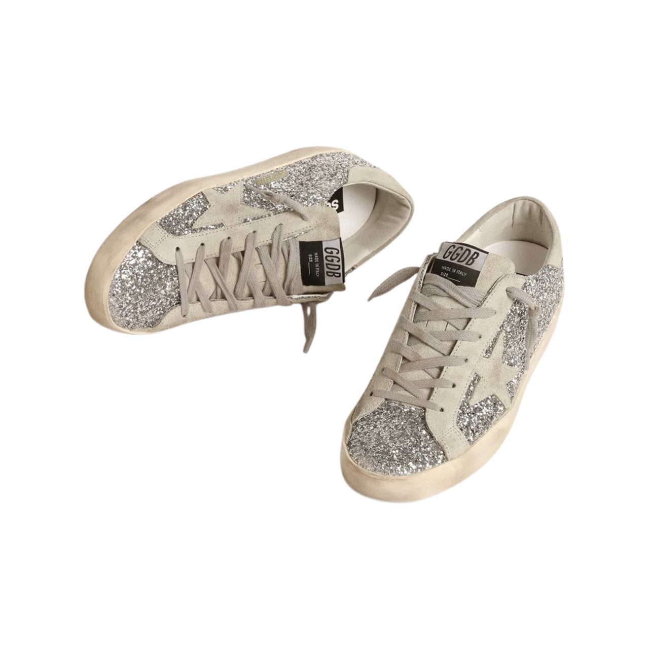 Golden Goose Super-Star 'Silver Glitter Ice Grey Star' (Women) - الصورة 3