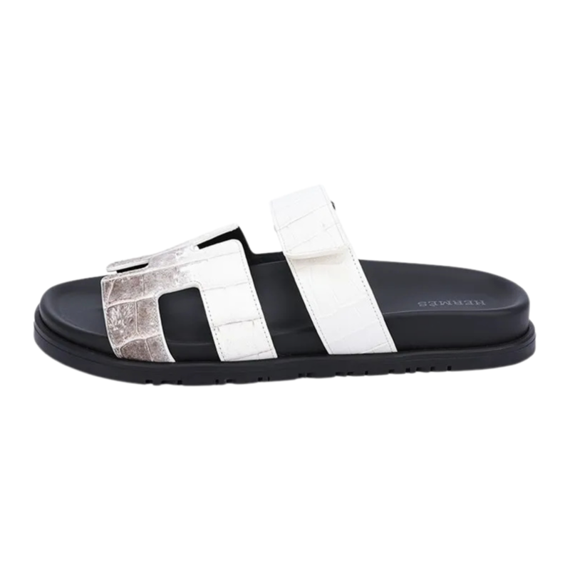 Hermès Chypre Sandal 'Himalaya Crocodile' (Men) - الصورة 2