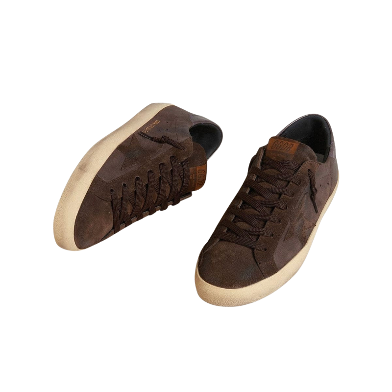 Golden Goose Super-Star LTD 'Brown Nubuck Purple Heel Tab' (Men) - الصورة 3