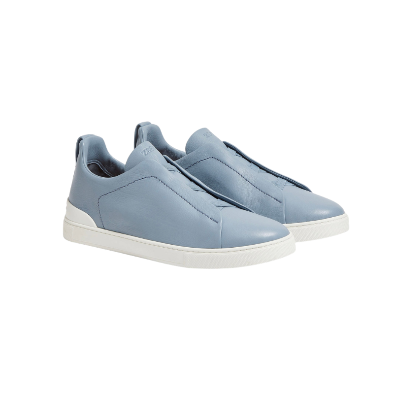 Zegna Triple Stitch™ SECONDSKIN Sneaker 'Light Blue' (Men) - الصورة 2