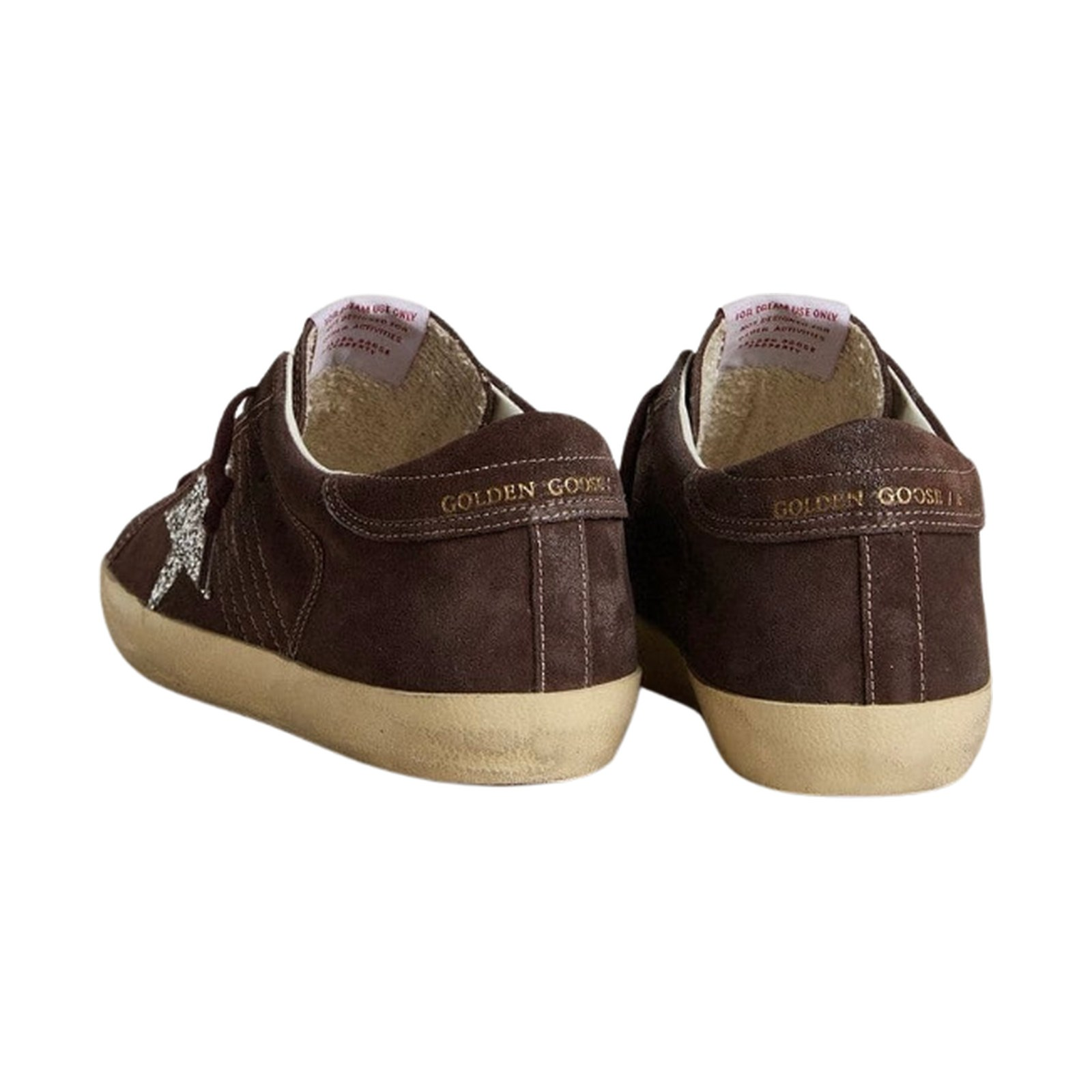 Golden Goose Super-Star 'Brown Suede Silver Glitter Star' (Women) - الصورة 4