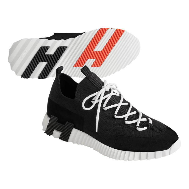 Hermès Lift Slip-On Sneaker 'Noir Blanc' (Unisex) - الصورة 4