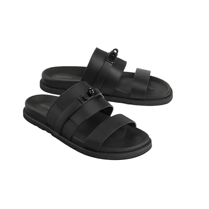 Hermès Jackson Sandal 'Noir' (Women) - الصورة 3