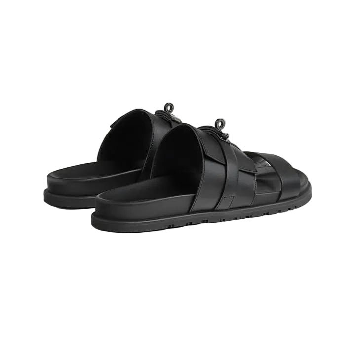 Hermès Jackson Sandal 'Noir' (Women) - الصورة 2