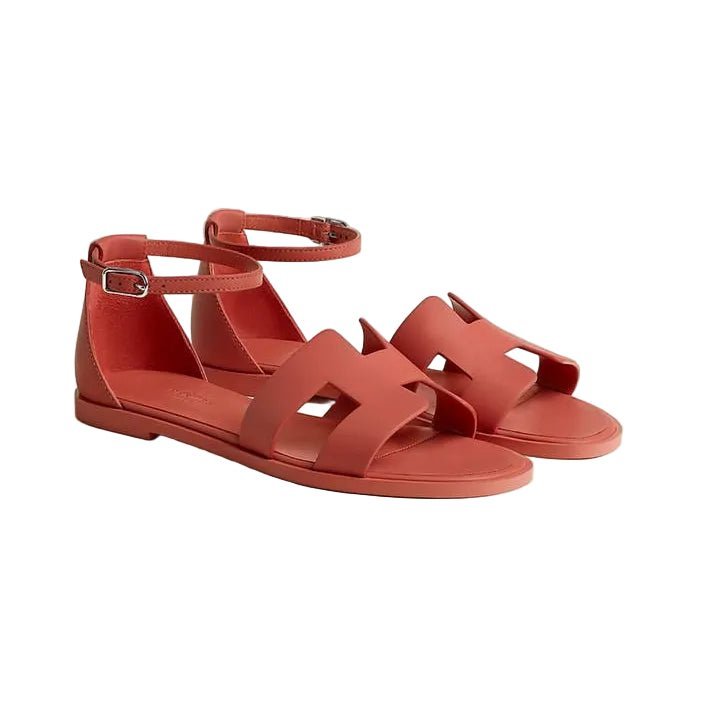 Hermès Santorini Sandal 'Étoupe Pink' (Women) - الصورة 2