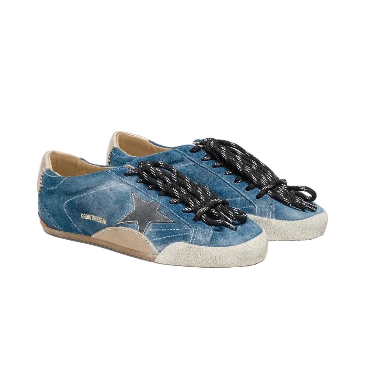 Golden Goose True-Star 'Teal Suede Black Star' (Women) - الصورة 3