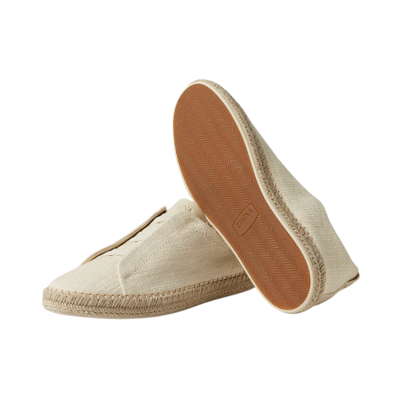 Zegna Triple Stitch™ Espadrille 'Off White Linen' (Men) - الصورة 3