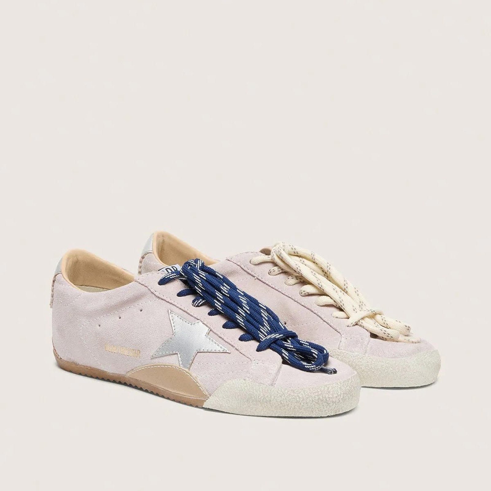 Golden Goose True-Star 'Pastel Pink Suede Silver Star' (Women) - الصورة 2