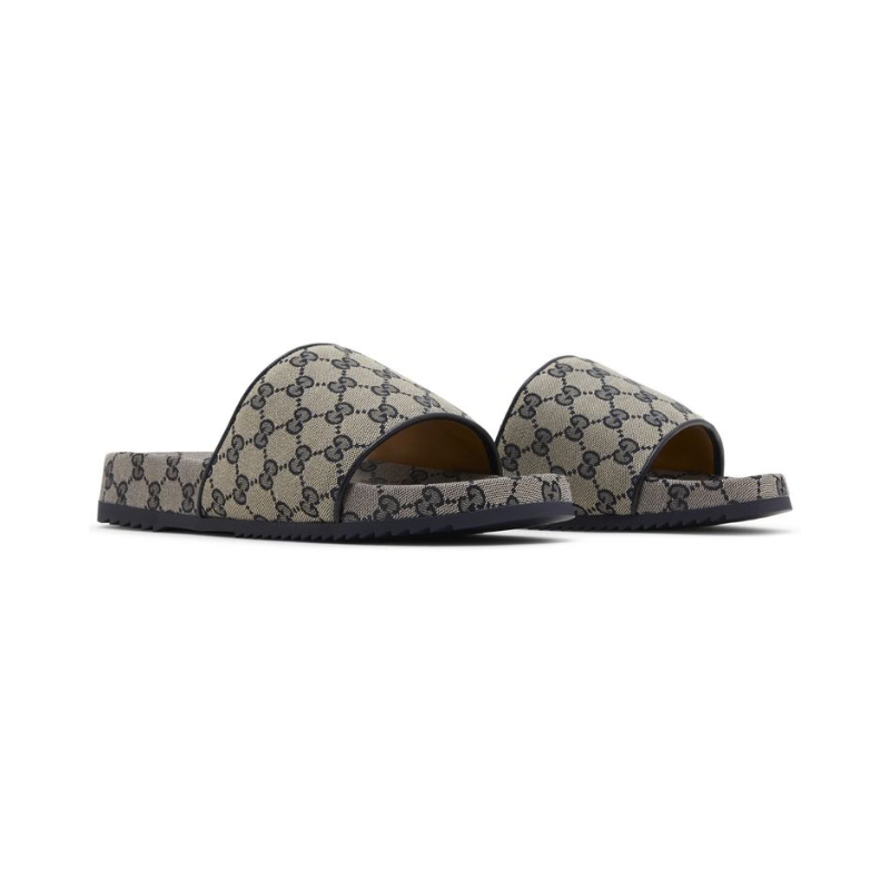 Gucci GG Slide 'Beige Blue Monogram' (Unisex) - الصورة 4