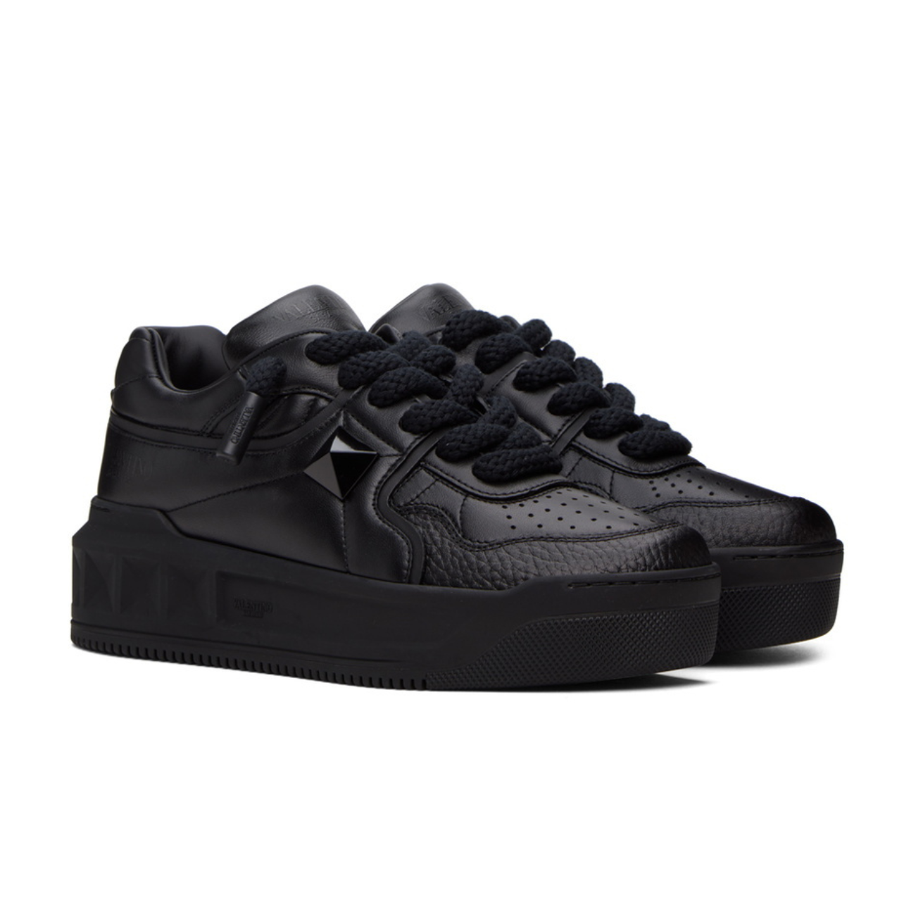 Valentino Garavani One Stud XL Low 'Black' (Men) - الصورة 3