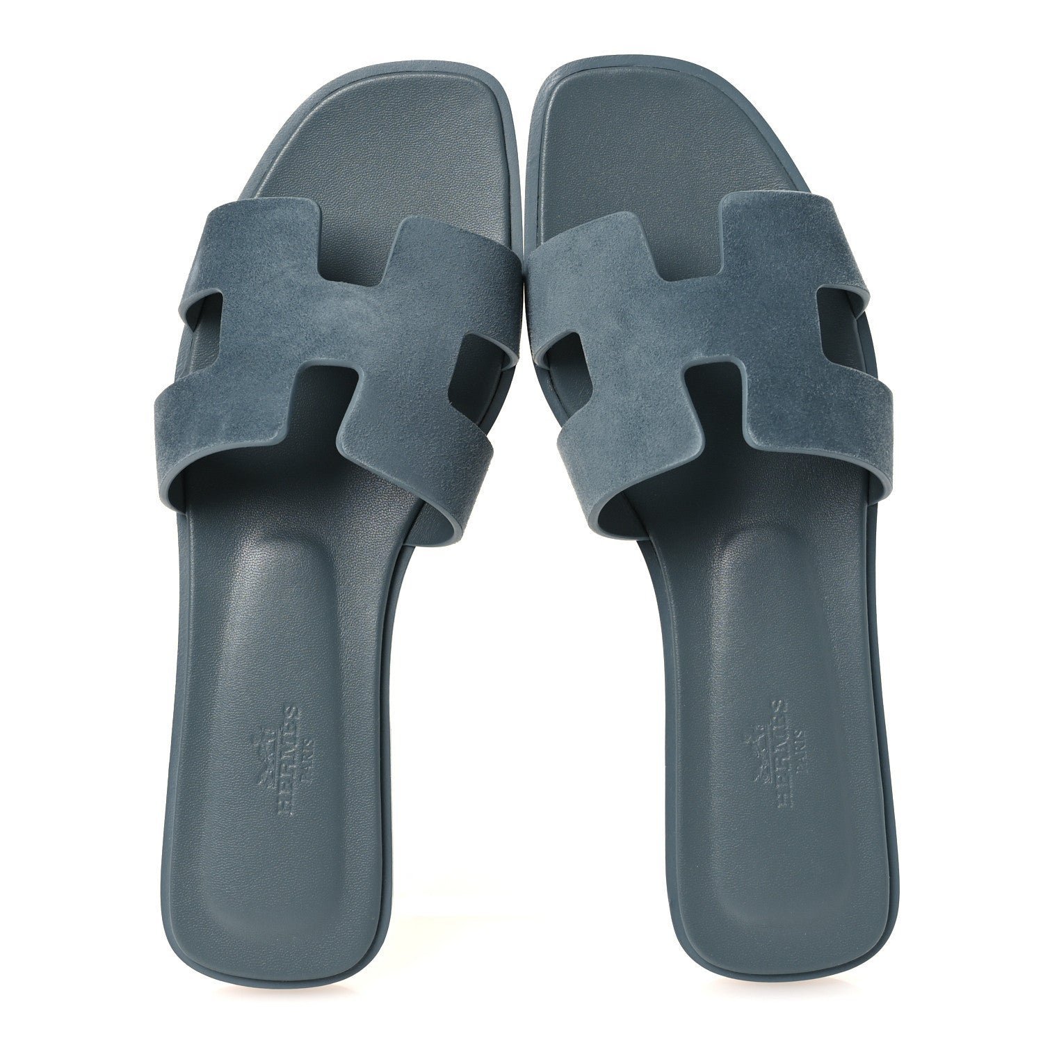Hermès Oran Sandal 'Fringed Denim - Bleu Tonnerre' (Women) - الصورة 2
