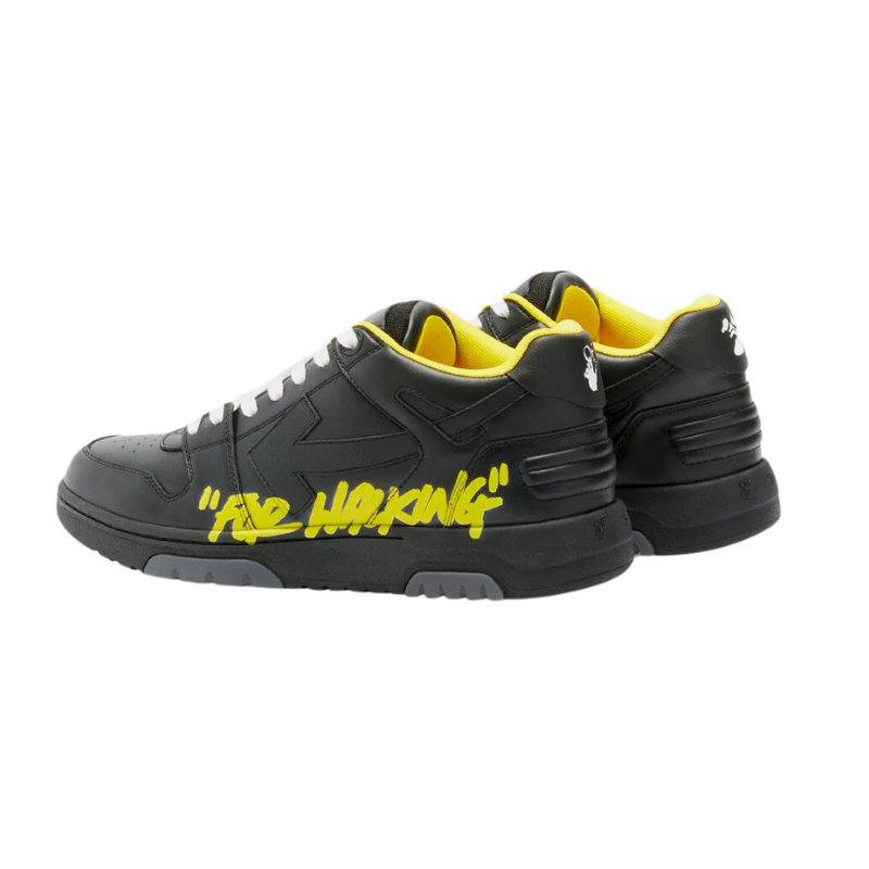 Off-White Out Of Office 'For Walking - Black Yellow' (Unisex) - الصورة 3