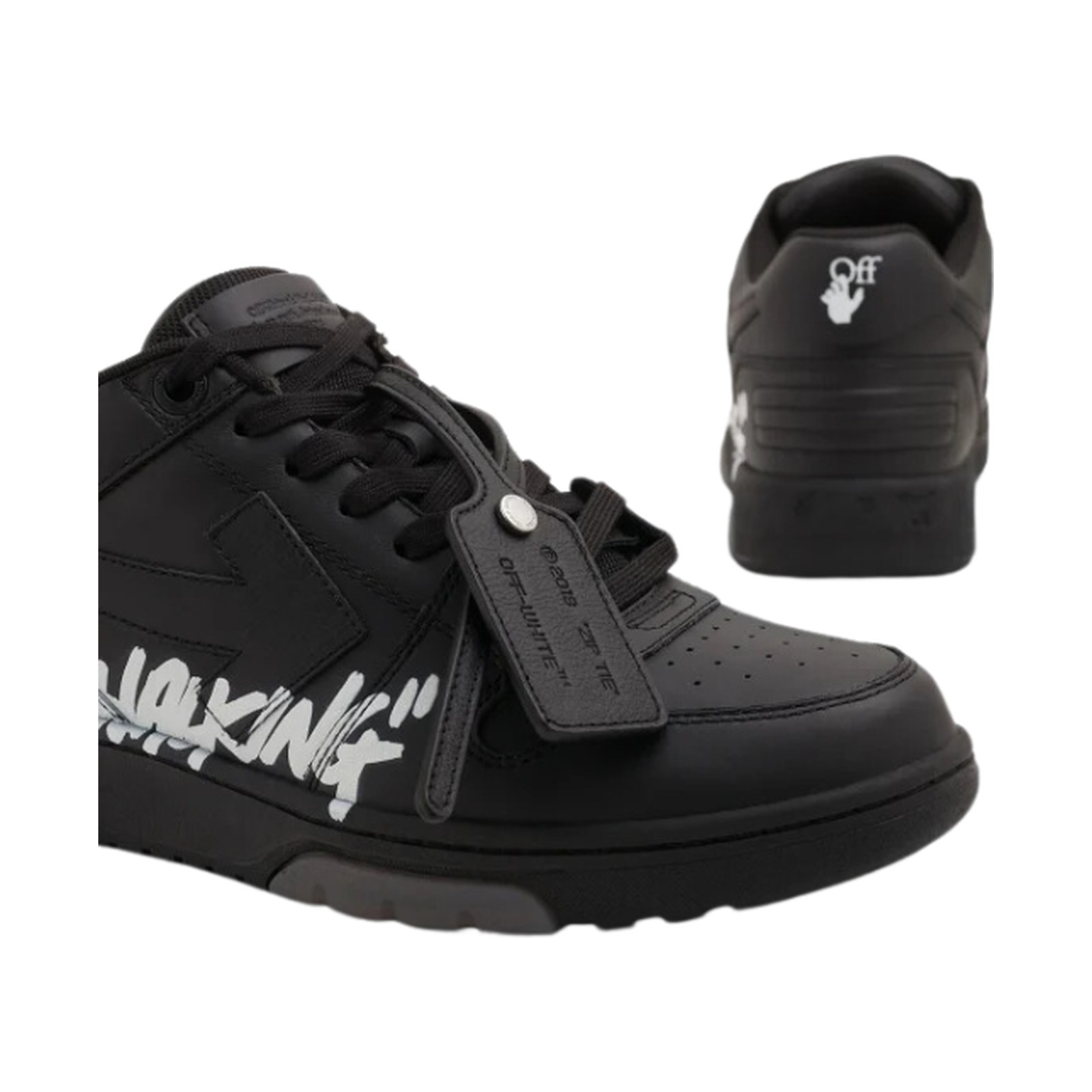 Off-White Out Of Office 'For Walking - Black White' (Unisex) - الصورة 5