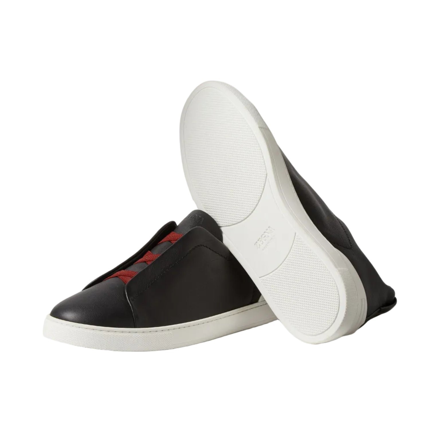 Zegna Triple Stitch™ SECONDSKIN Sneaker 'Black' (Men) - الصورة 4