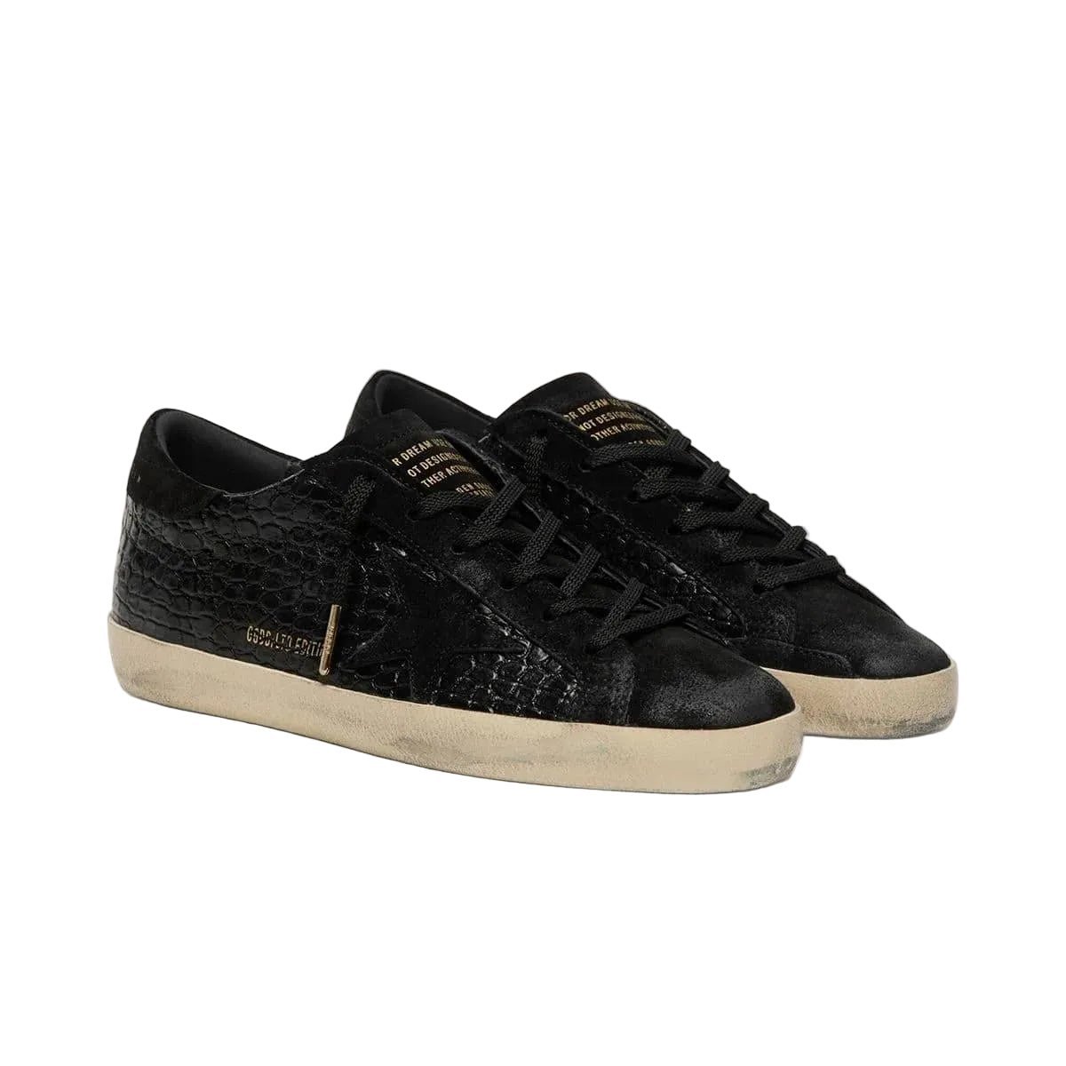 Golden Goose Super-Star LTD 'Black Croc-Print' (Unisex) - الصورة 2
