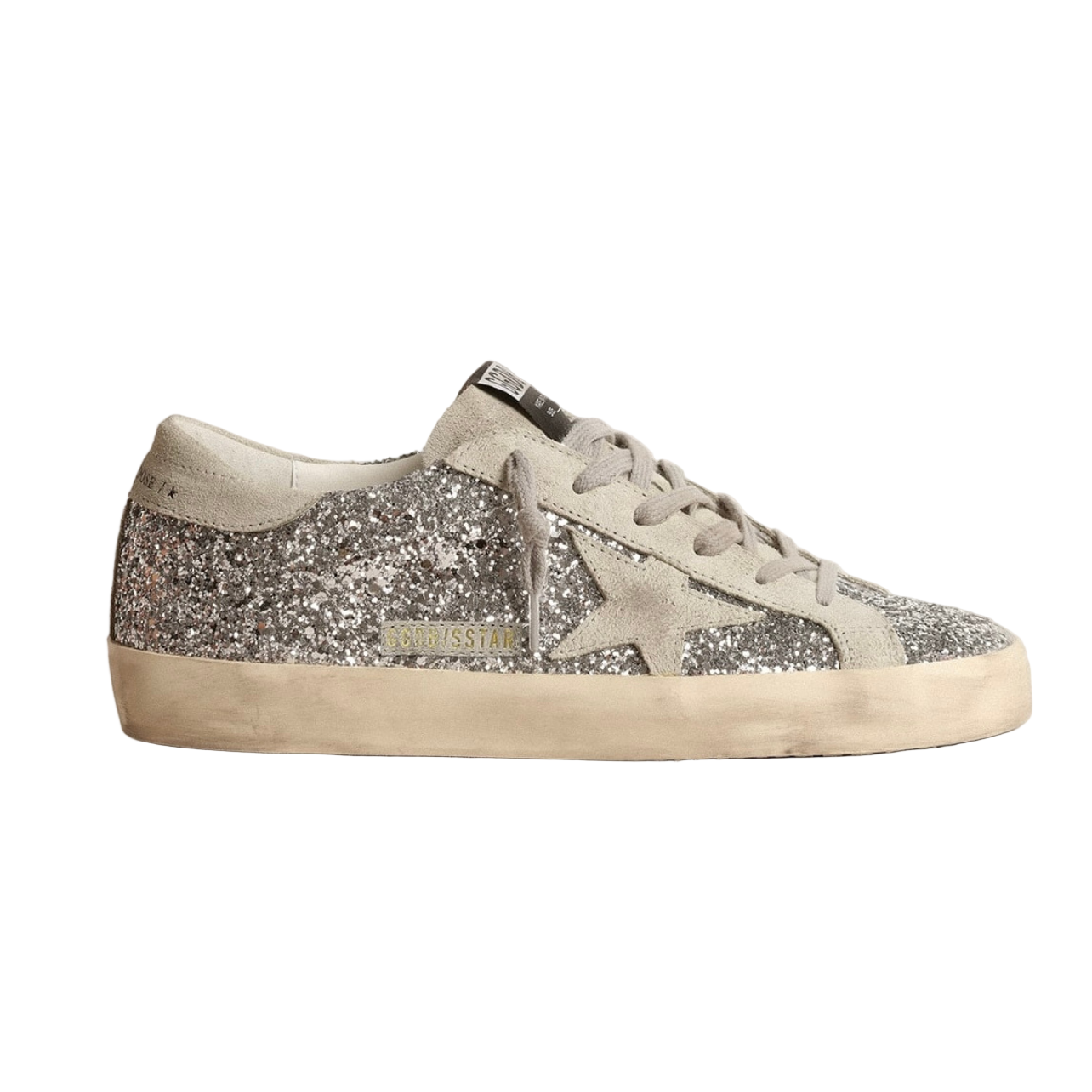 Golden Goose Super-Star 'Silver Glitter Ice Grey Star' (Women)