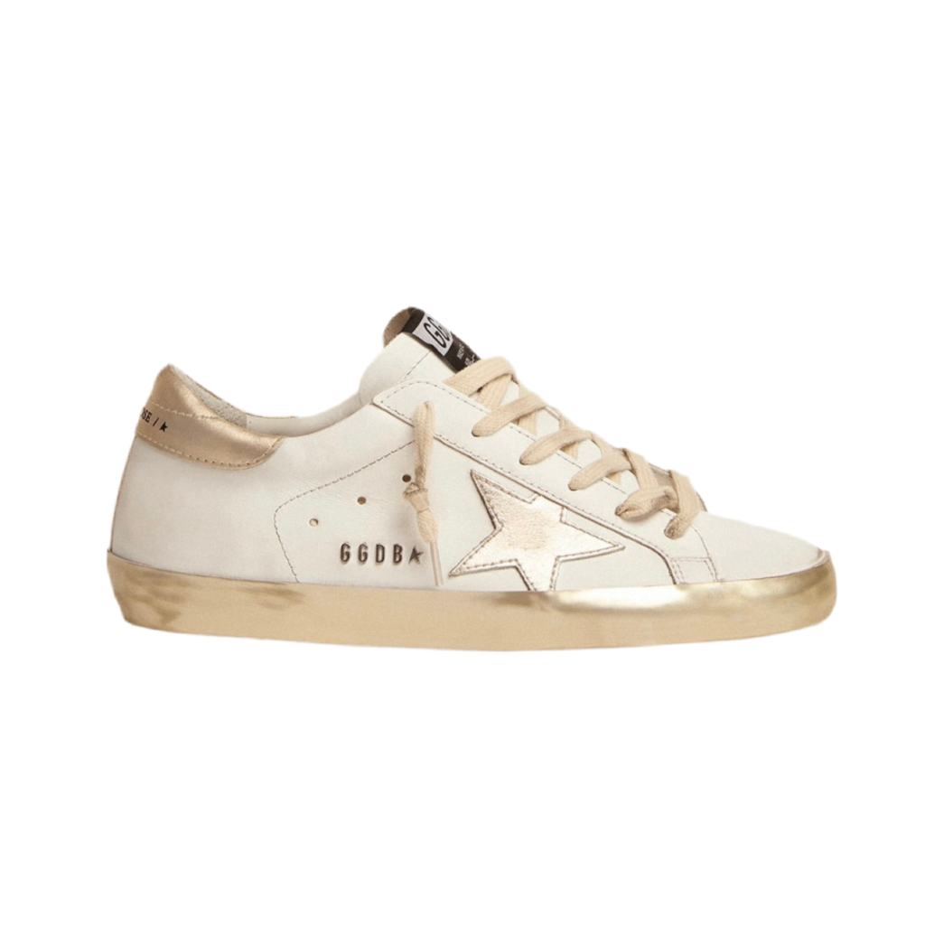 Golden Goose Super-Star 'Gold Sparkle Foxing Studs' (Women)