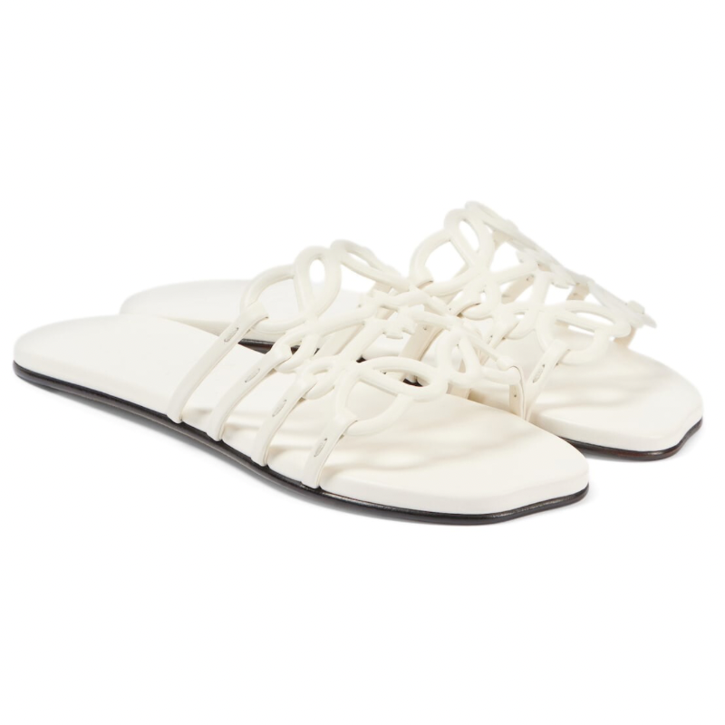 LOEWE Petal Anagram Slide 'White' (Women) - الصورة 3