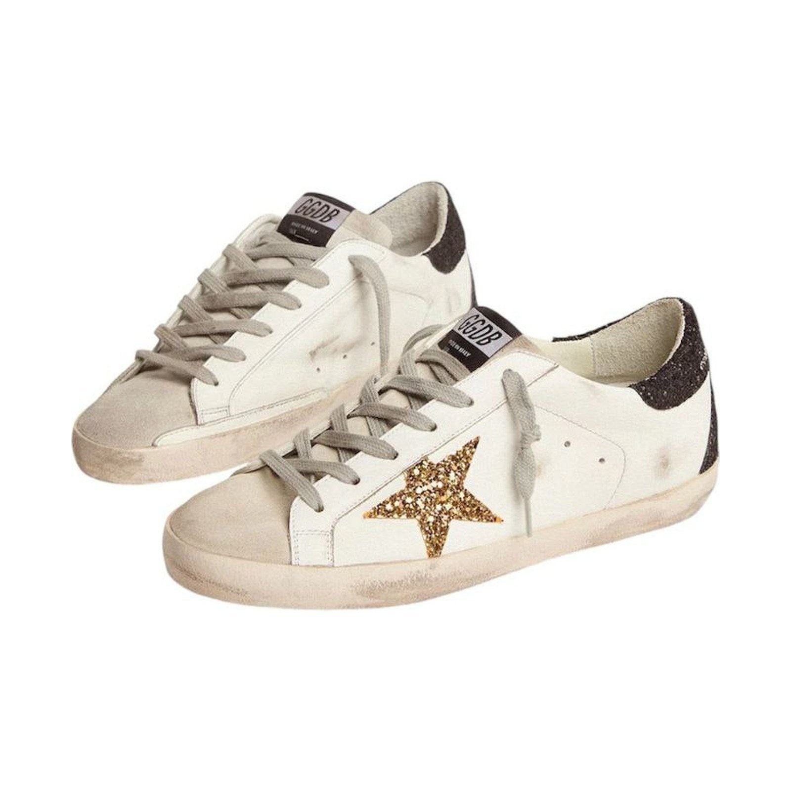 Golden Goose Super-Star 'Gold Glitter Star Black Heel' (Women) - الصورة 2