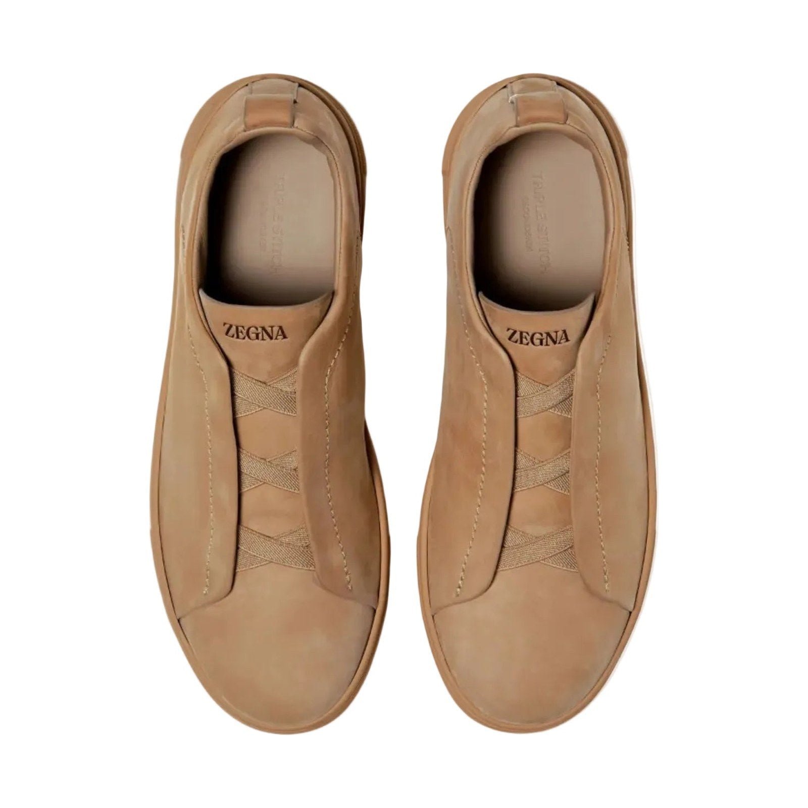 Zegna Triple Stitch™ SECONDSKIN Sneaker 'French Beige' (Men) - الصورة 3