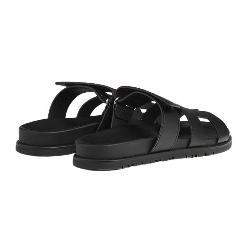 Hermès Chypre Sandal 'Noir Calfskin' (Women) - الصورة 4