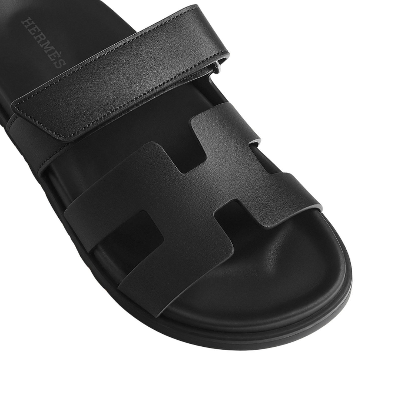 Hermès Chypre Sandal 'Noir Calfskin' (Women) - الصورة 2