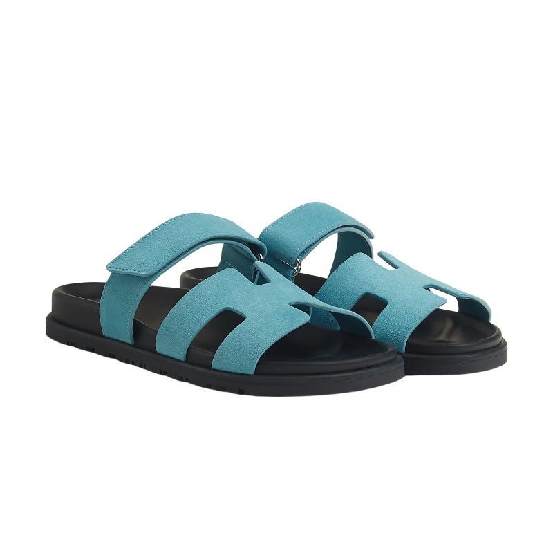 Hermès Chypre Sandal 'Bleu Minéral' (Women) - الصورة 2