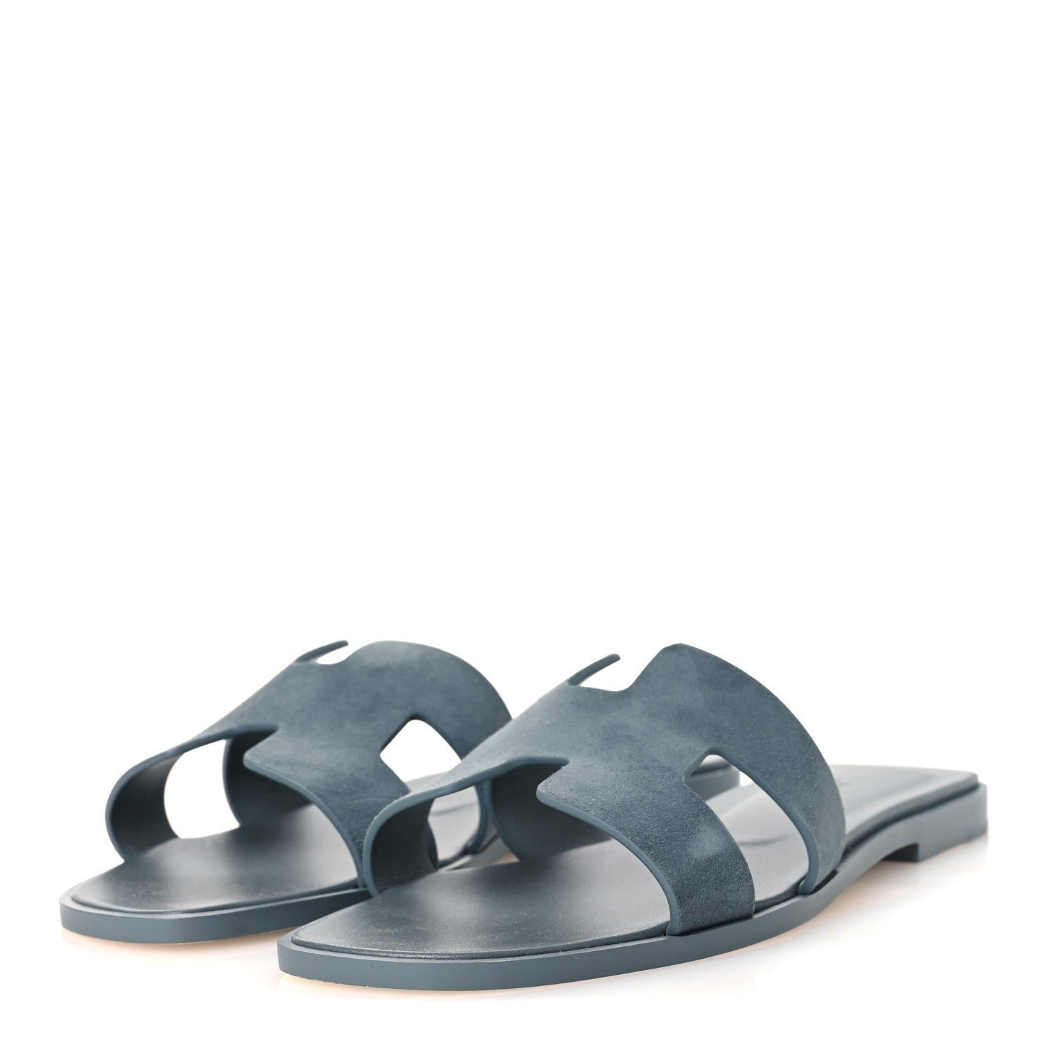 Hermès Oran Sandal 'Fringed Denim - Bleu Tonnerre' (Women) - الصورة 4