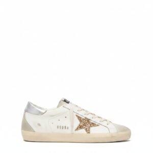 Golden Goose Super-Star 'Gold Glitter Star Ice Grey' (Women)