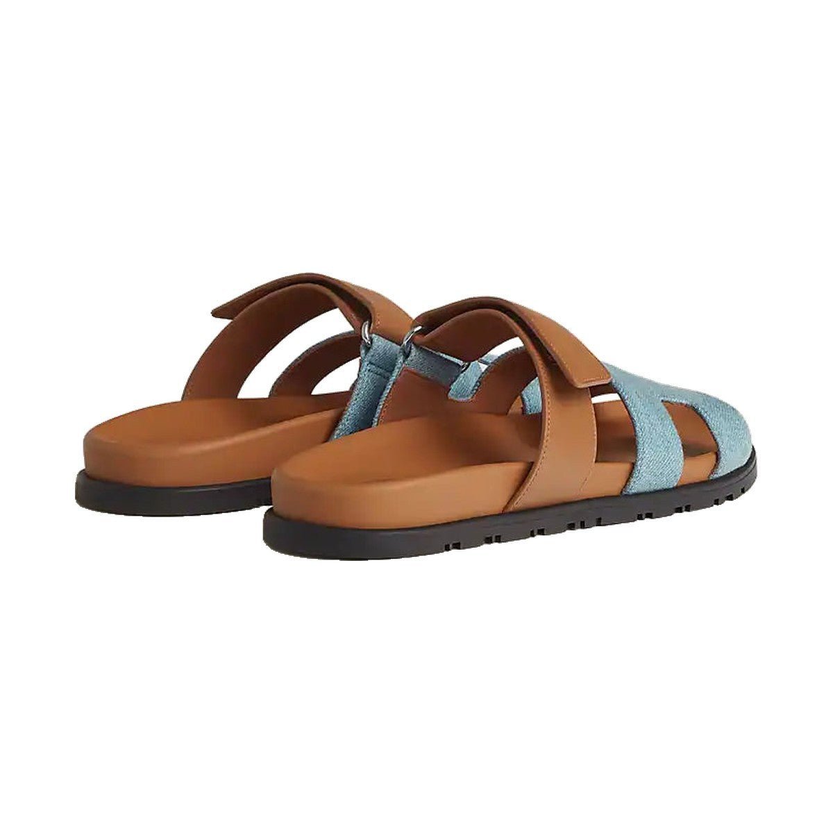 Hermès Chypre Sandal 'Denim Bleu Clair Naturel' (Women) - الصورة 4