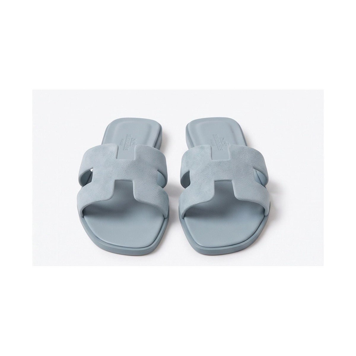 Hermès Oran Sandal 'Baby Blue Suede' (Women) - الصورة 5
