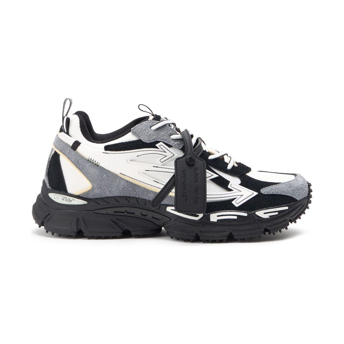 Off-White Be Right Back Suede Sneaker 'White Black' (Men) - الصورة 2