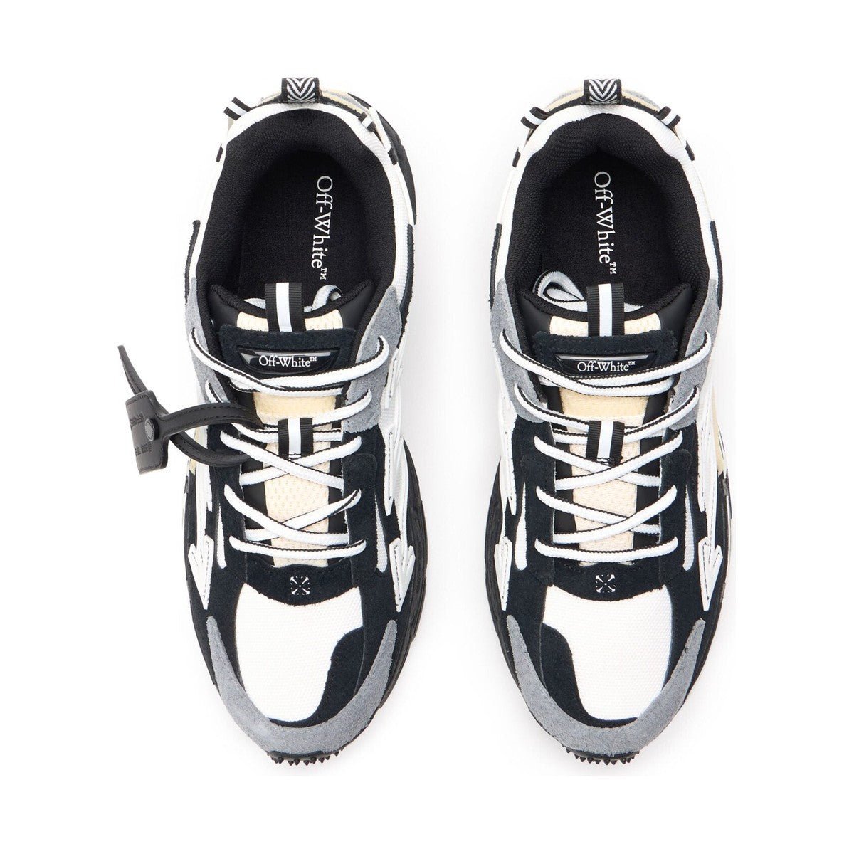 Off-White Be Right Back Suede Sneaker 'White Black' (Men) - الصورة 4