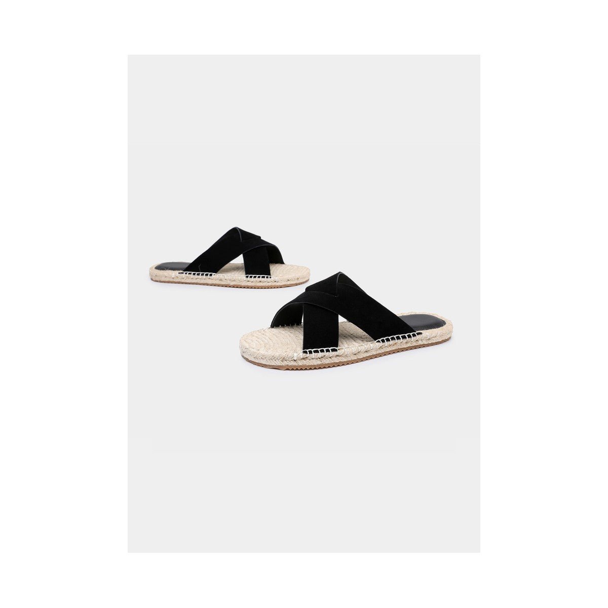 Zegna Triple Stitch™ Espadrille Sandal 'Black Suede' (Men) - الصورة 4