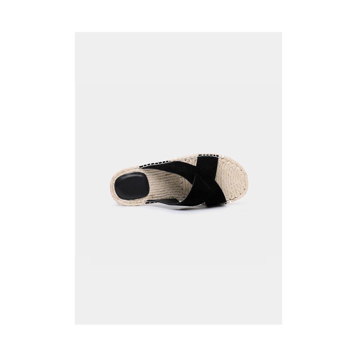 Zegna Triple Stitch™ Espadrille Sandal 'Black Suede' (Men) - الصورة 5
