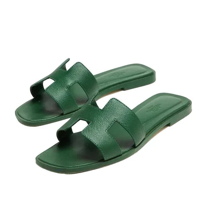 Hermès Oran Sandal 'Vert Lierre' (Women) - الصورة 2