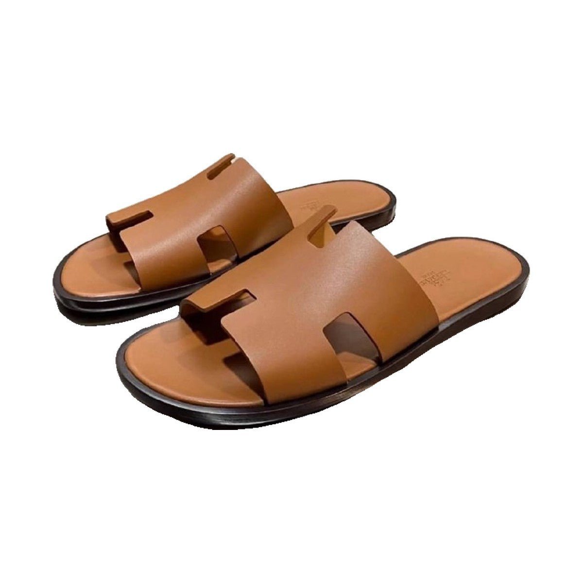 Hermès Izmir Sandal 'Gold Smooth Calfskin' (Men) - الصورة 3